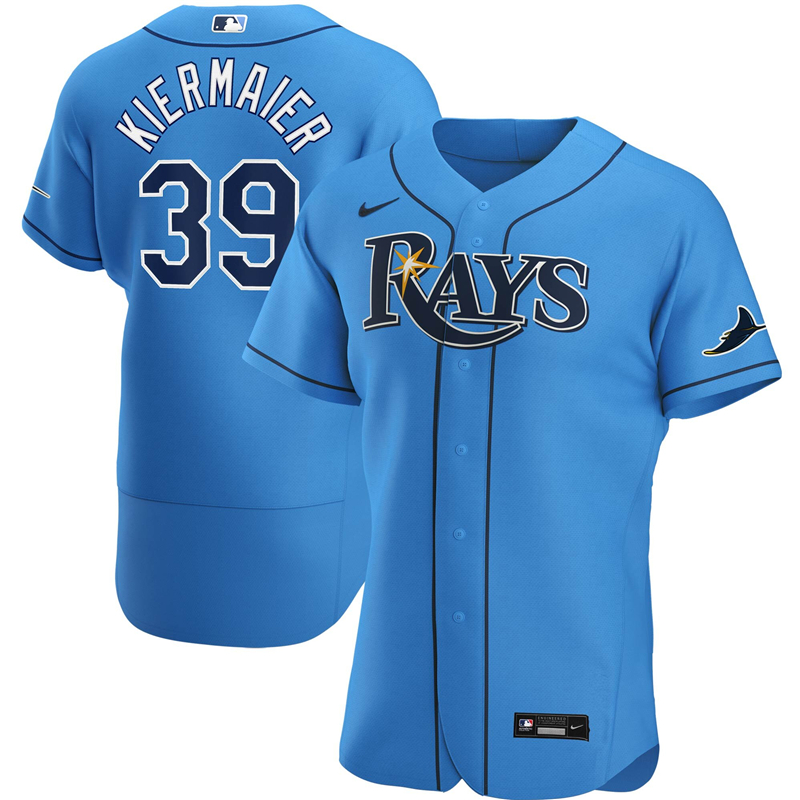 MLB Men Tampa Bay Rays #39 Kevin Kiermaier Nike Light Blue Alternate 2020 Authentic Player Jersey ->women mlb jersey->Women Jersey